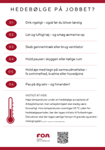 Plakat - Hedebølge på jobbet